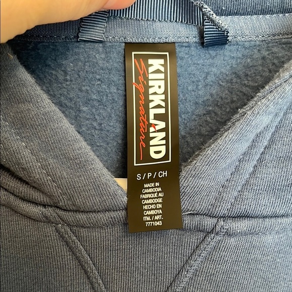 Kirkland Signature Blue Sweatshirt Hoodie - Picture 2 of 4